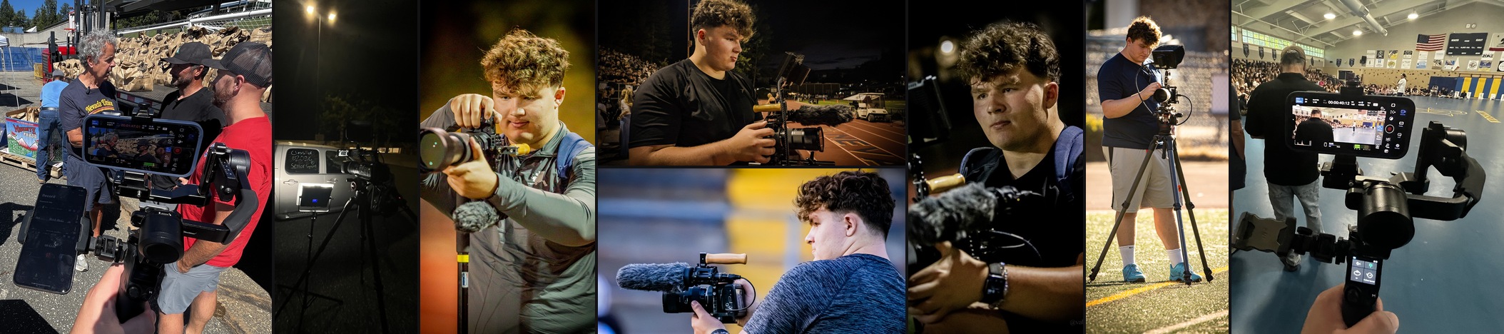 Behind the scenes: working with cameras on location and at sporting events